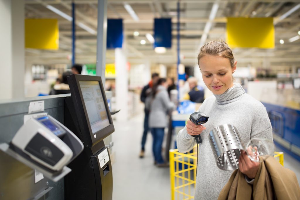 theft at self checkout lanes